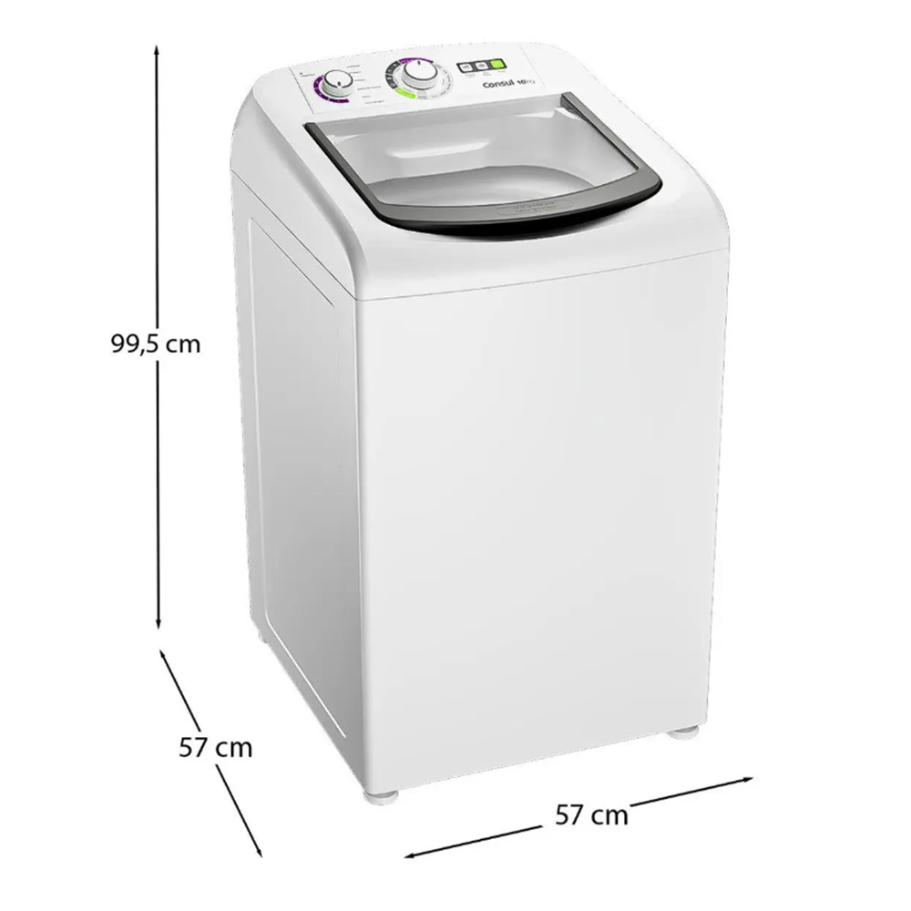 M&aacute;quina de Lavar Roupas Consul 10kg 220V CWB10BBBNA Branca, , large image number 7