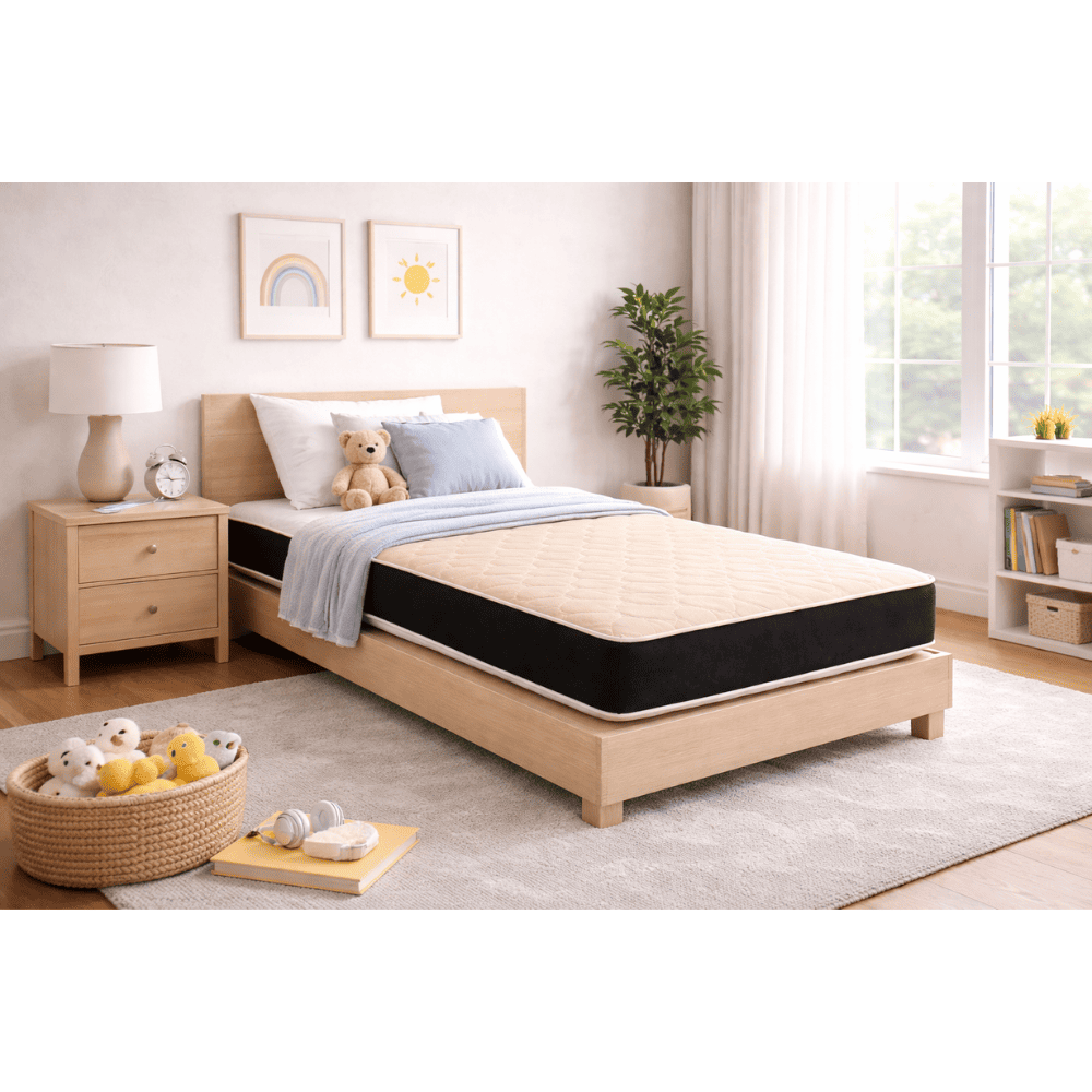 Colch&atilde;o Solteiro Espuma D33 Lotus 78x188x17 cm Caza Nobre, , large image number 1