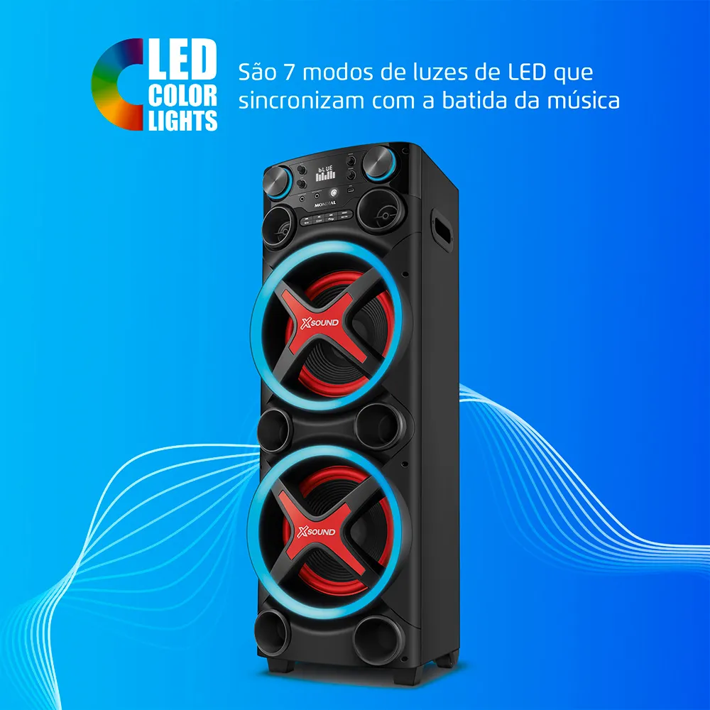 Caixa de Som Torre Mondial MT-2200 Bluetooth 2200W RMS, , large image number 5