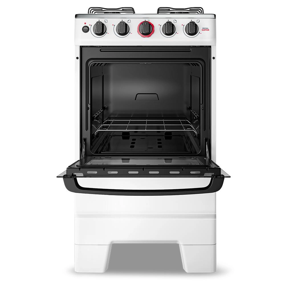 Fogão 4 bocas Esmaltec Mesa de Inox Acendimento Automático Branco Ideal Super F4IAB 4121, , large image number 3