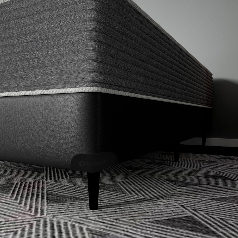 Base Cama Box Queen Sommier Corino Preto 198x158x30 cm Ortobom, , large image number 5