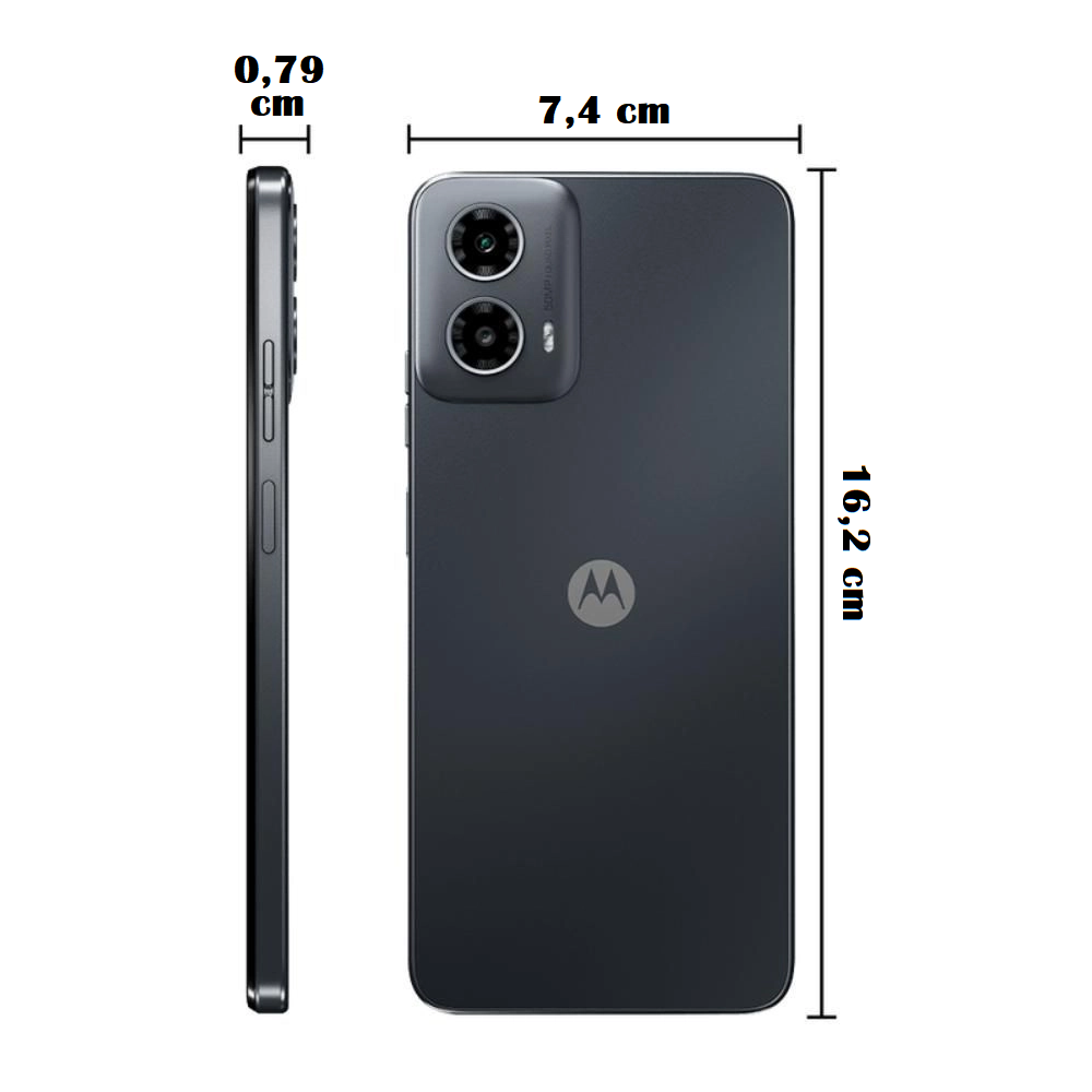 Smartphone Motorola Moto G34 Preto128GB 4GB RAM Tela 6,5" Câmera 50MP + 2MP  Selfie 16MP 5G, , large image number 6