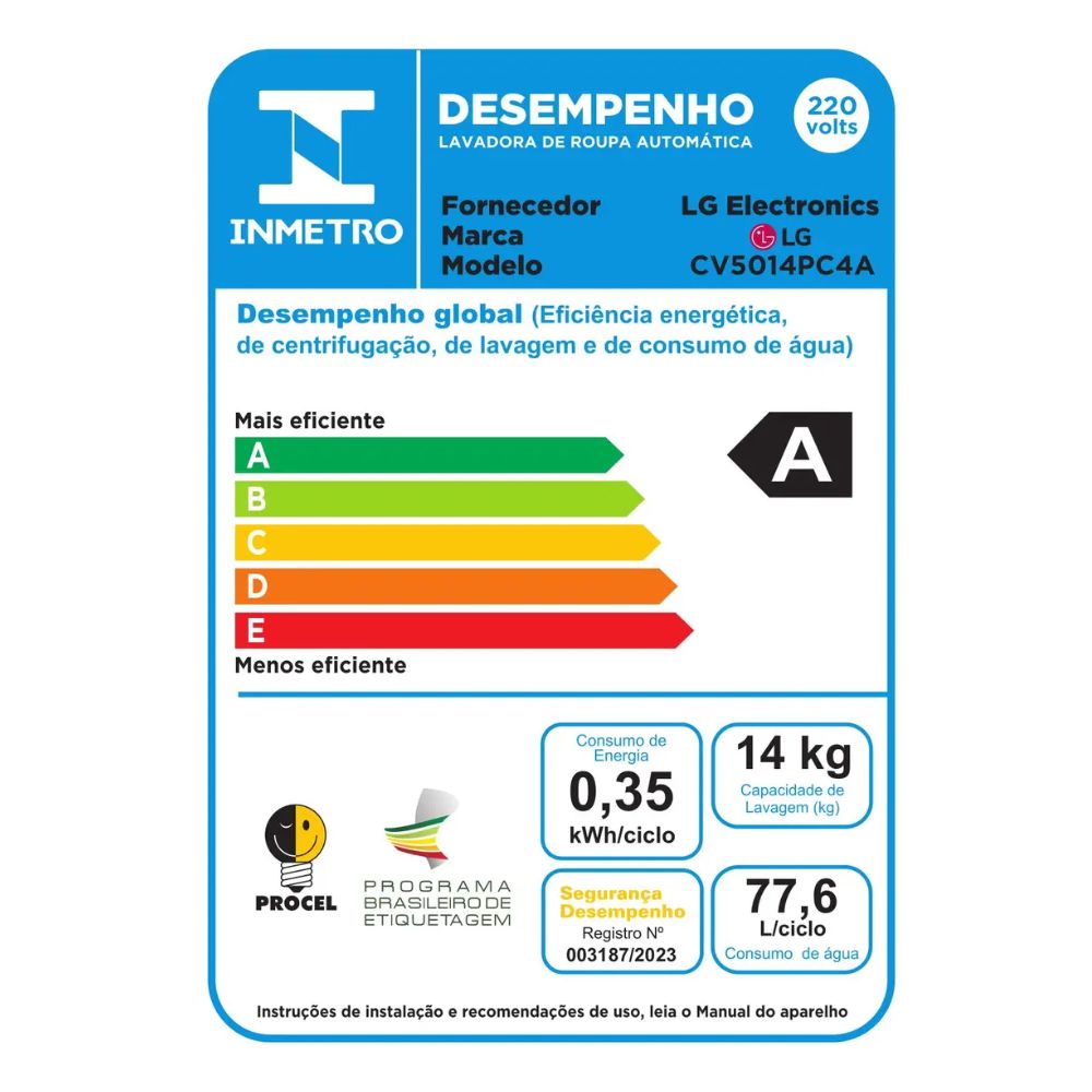 Lava e Seca LG 11kg 220v Thinq VC4 - Aço, , large image number 3