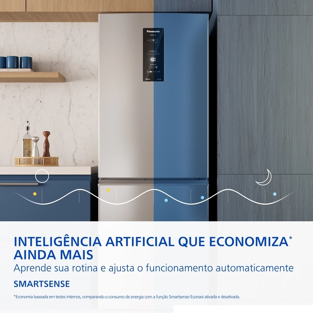 Geladeira Panasonic Frost Free 2 Portas A&ccedil;o Escovado 475L 220V BB64PV2XB Inverter, , large image number 6