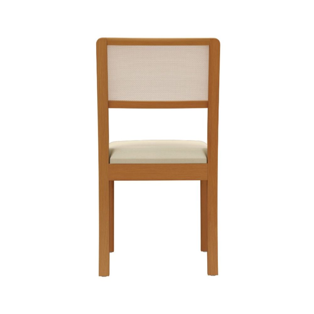 Conjunto Mesa de Jantar Retangular Premium 6 Cadeiras Lola Kappesberg CSJ022CA Canela Off White, , large image number 5