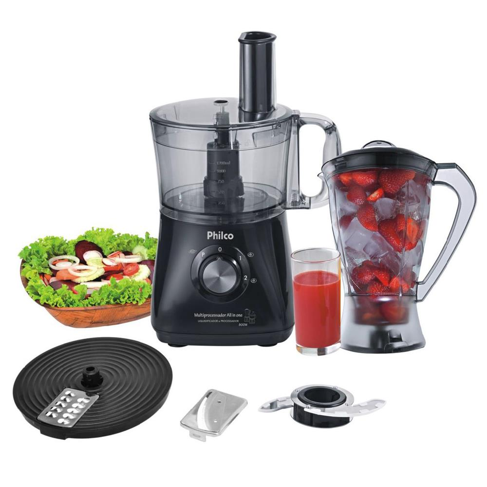 Multiprocessador de Alimentos Philco All in One 2 800W, , large image number 0