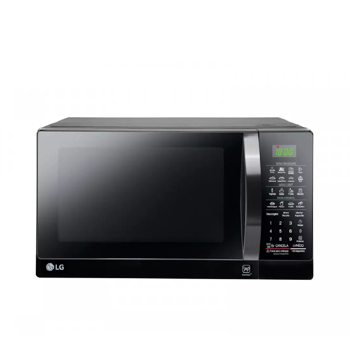 Micro-ondas LG 30 Litros Função Limpa Fácil Preto 220V MS3097