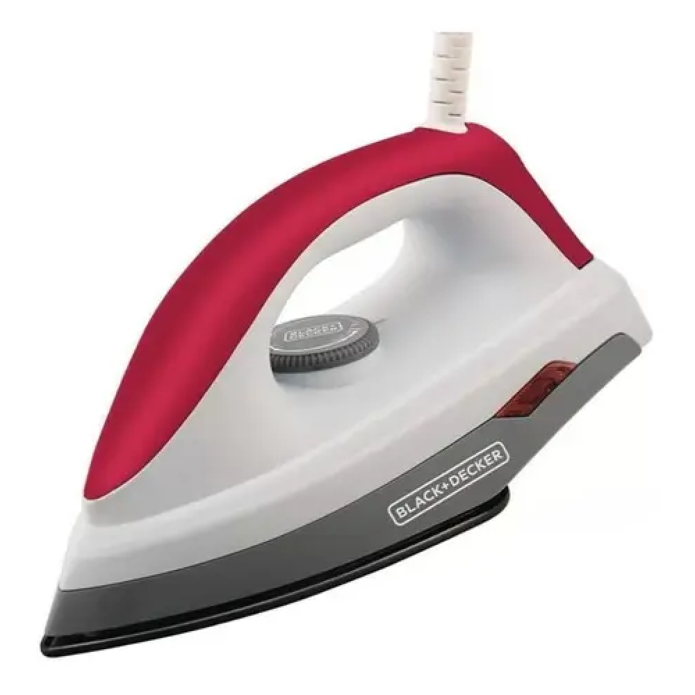 Ferro de Passar Roupas a Seco Black Decker F300 B2 220V Base Antiaderente 1000W Vermelho, , large image number 0