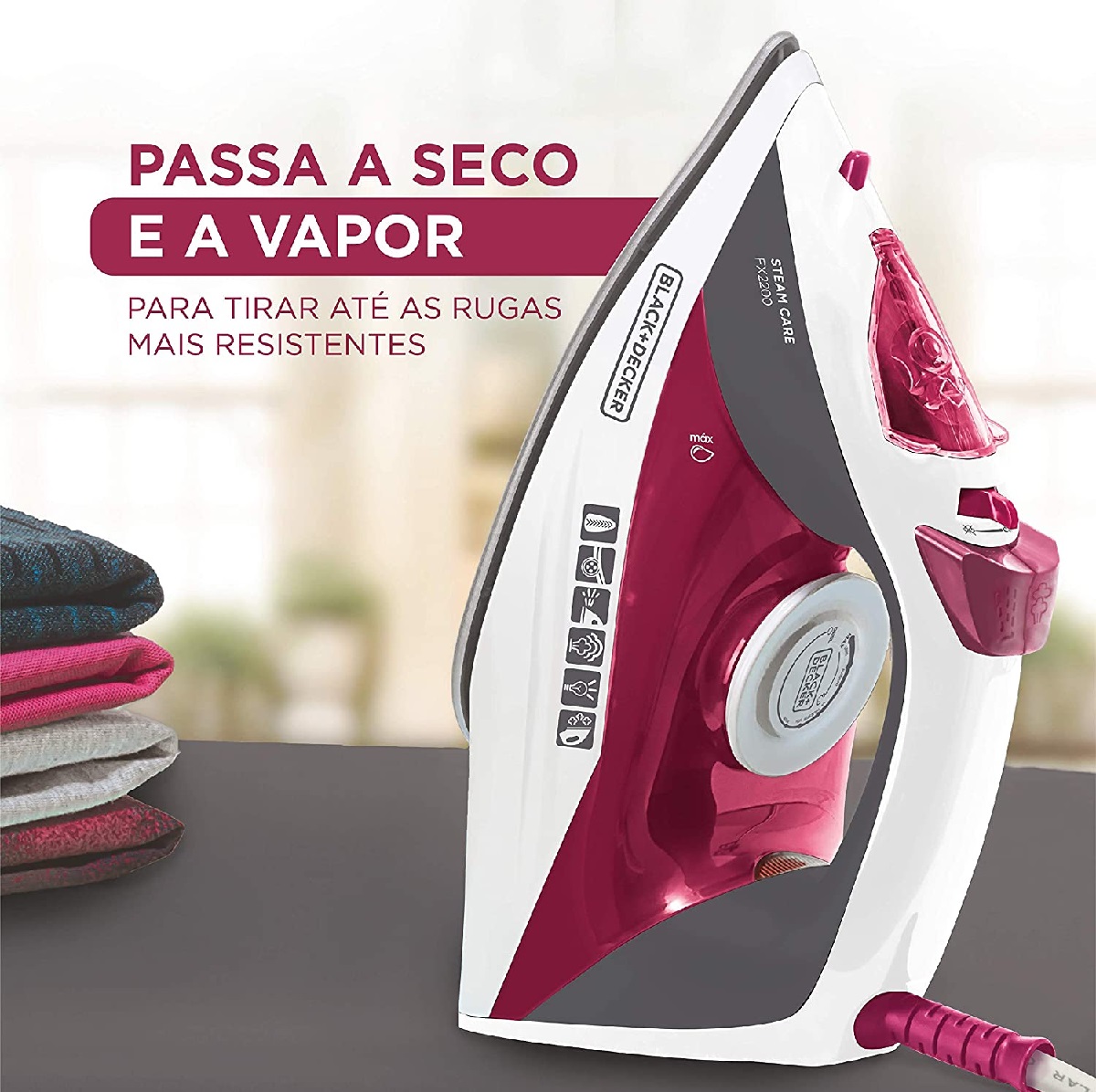 Ferro de Passar Roupa a Vapor Black Decker 220V FX2200, , large image number 2