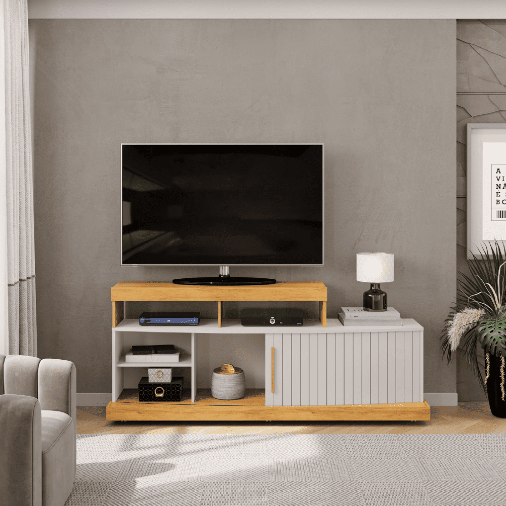 Rack Para Tv At&eacute; 47 Polegadas Cedro/Bali DJ M&oacute;veis Scala, , large image number 1