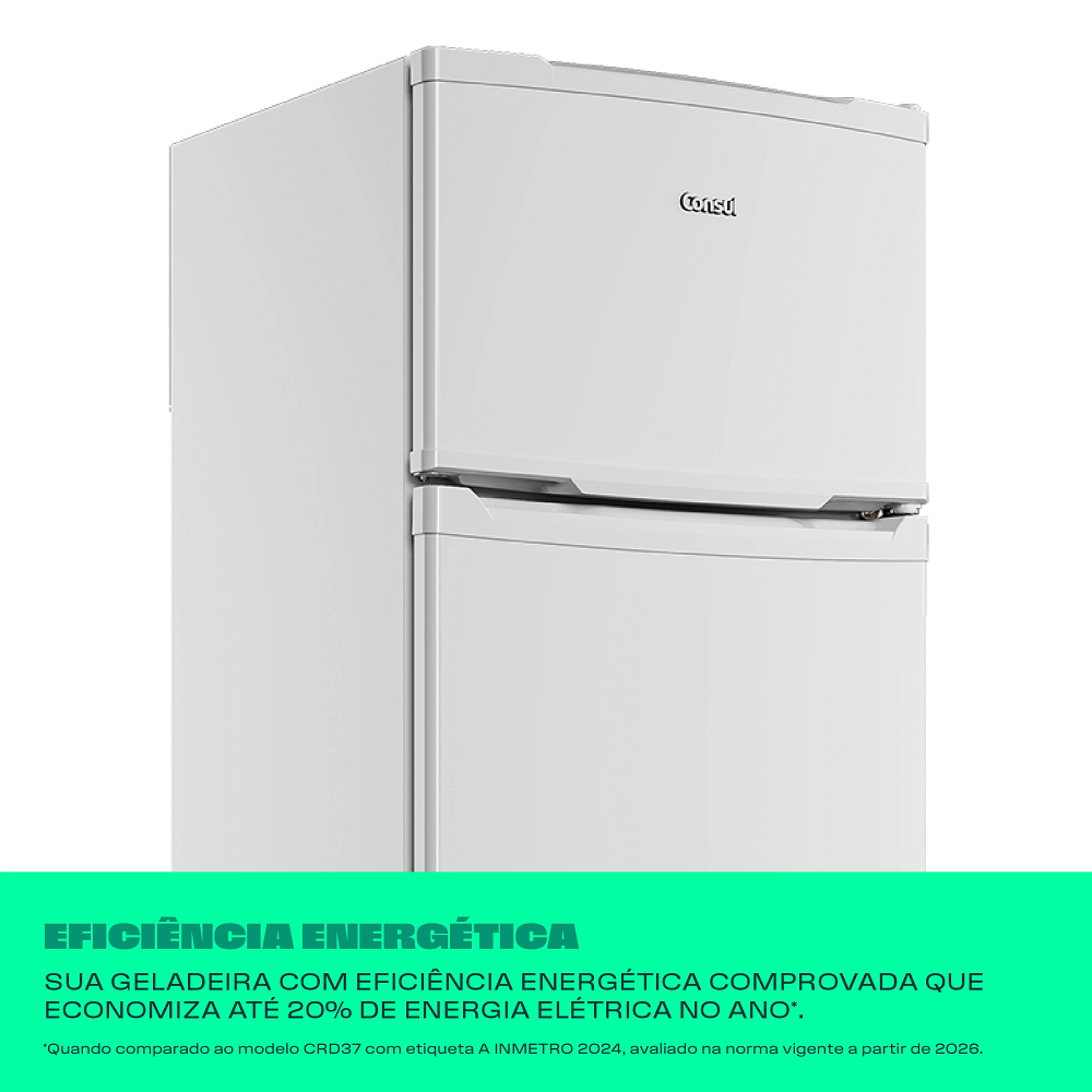 Geladeira Cycle Defrost Consul 2 Portas Branca 332L 220V CRD37M, , large image number 5