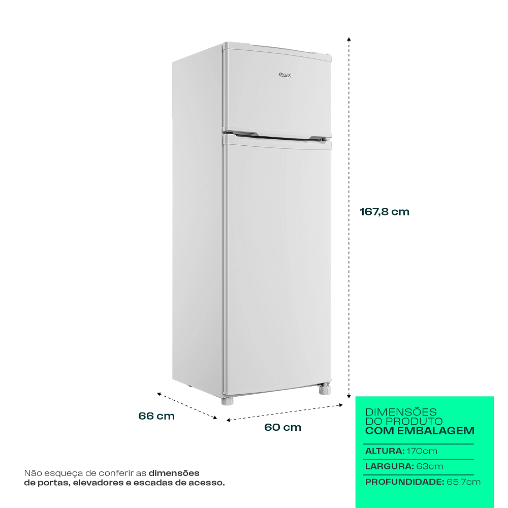Geladeira Cycle Defrost Consul 2 Portas Branca 332L 220V CRD37M, , large image number 8