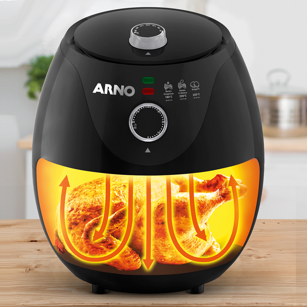 Fritadeira Elétrica Air Fryer Arno Sem Óleo 3,2 Litros 220V Easy Fry EZFP, , large image number 3