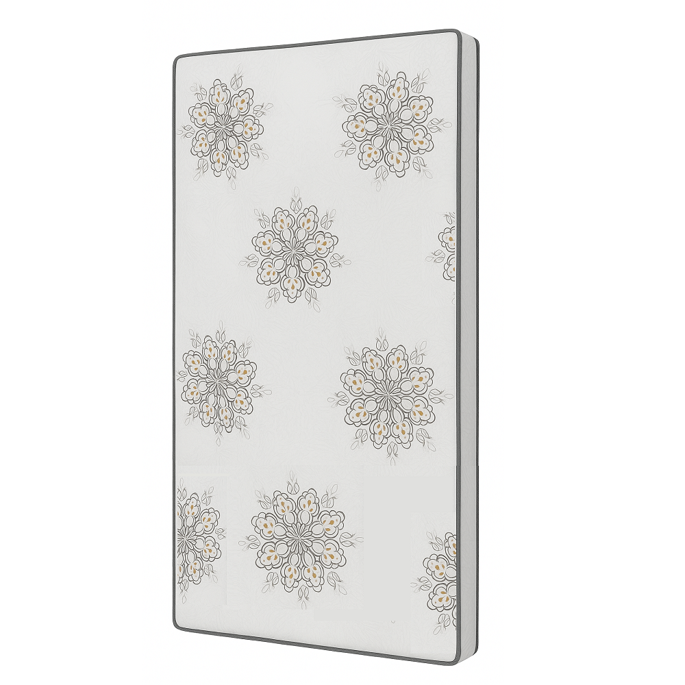 Colch&atilde;o Solteiro Riade Espuma D-20 78x188x12 cm Branco e Preto Tit&acirc;nio