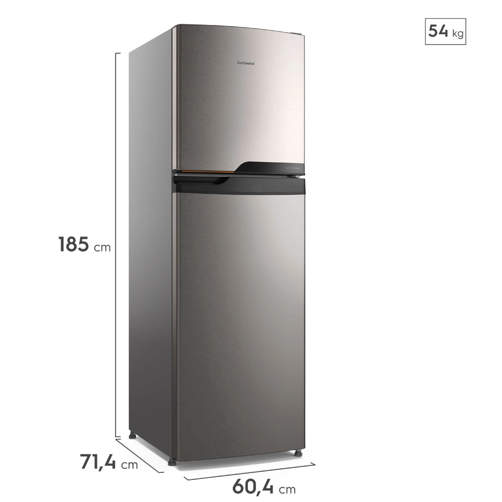Geladeira Continental Frost Free Duplex TC45S 400L 2 Portas Inox, , large image number 8