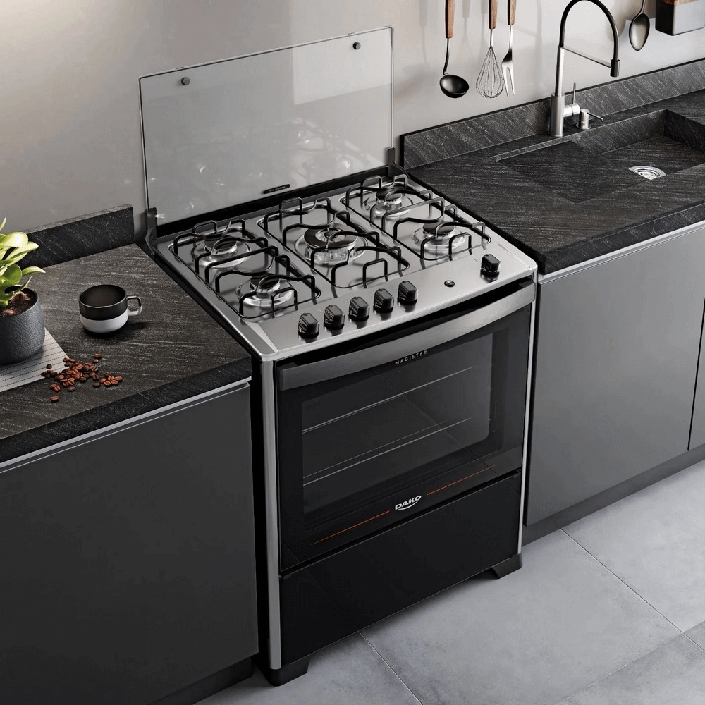 Fogão 5 Bocas Dako Mesa Inox Inox/Preto 220V Magister, , large image number 4