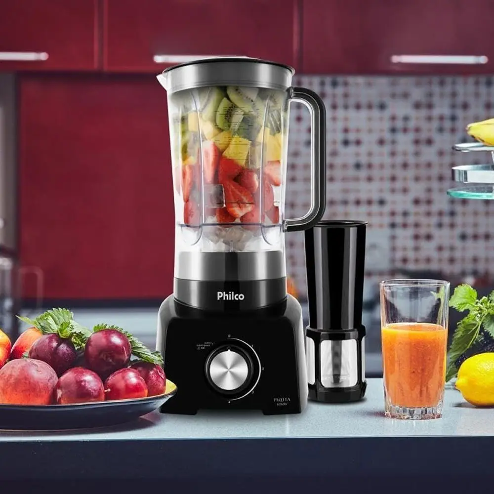 Liquidificador Philco Preto 4 Velocidades + Pulsar 2,7L PLQ11A 220V 1050W, , large image number 4