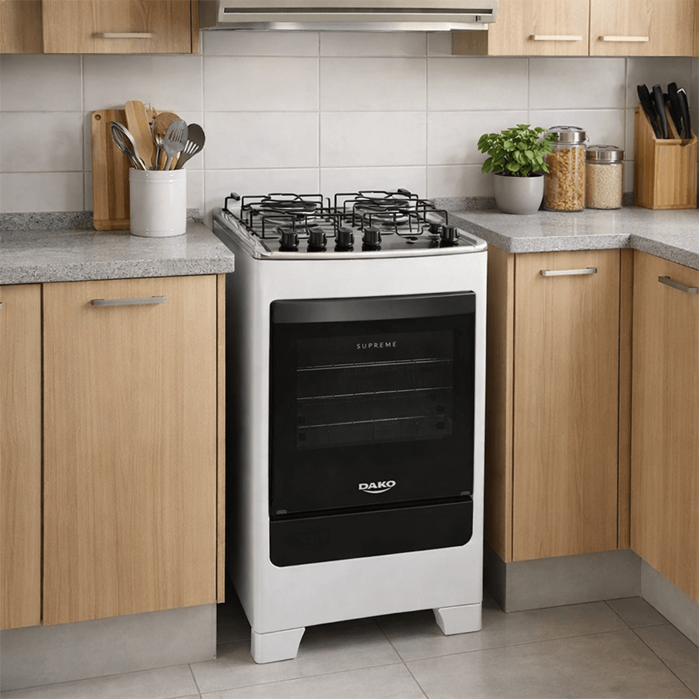 Fog&atilde;o 4 Bocas Dako Acendimento Autom&aacute;tico Mesa de Inox Branco Bivolt Supreme, , large image number 4