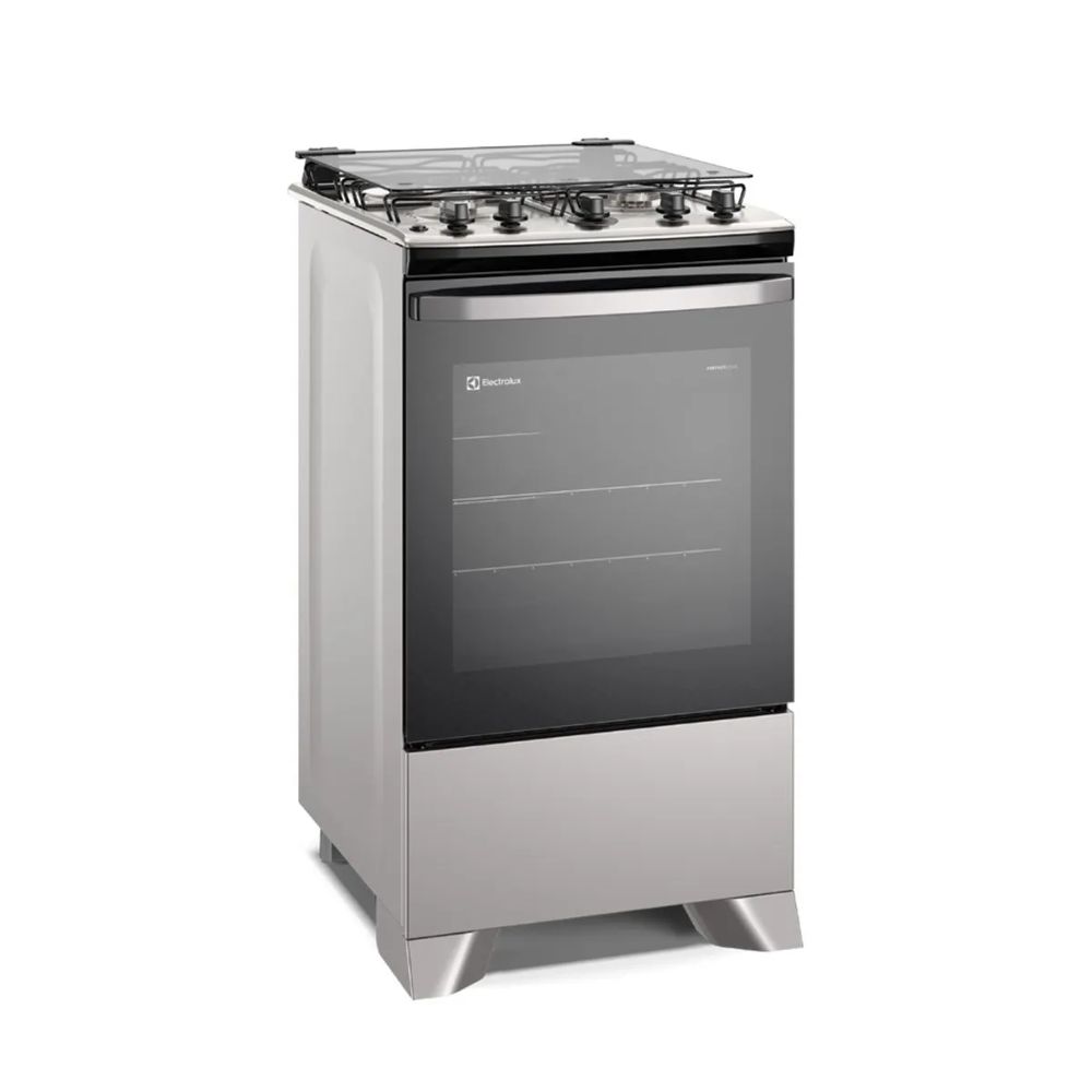 Fogão 4 Bocas Electrolux Mesa Inox Acendimento Automático Prata Efficient FE4IS Bivolt