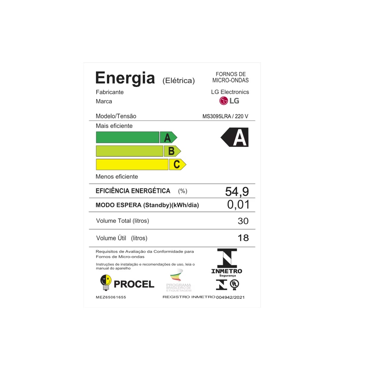 Micro-ondas LG 30 Litros Prata 220V MS3095LRA, , large image number 4