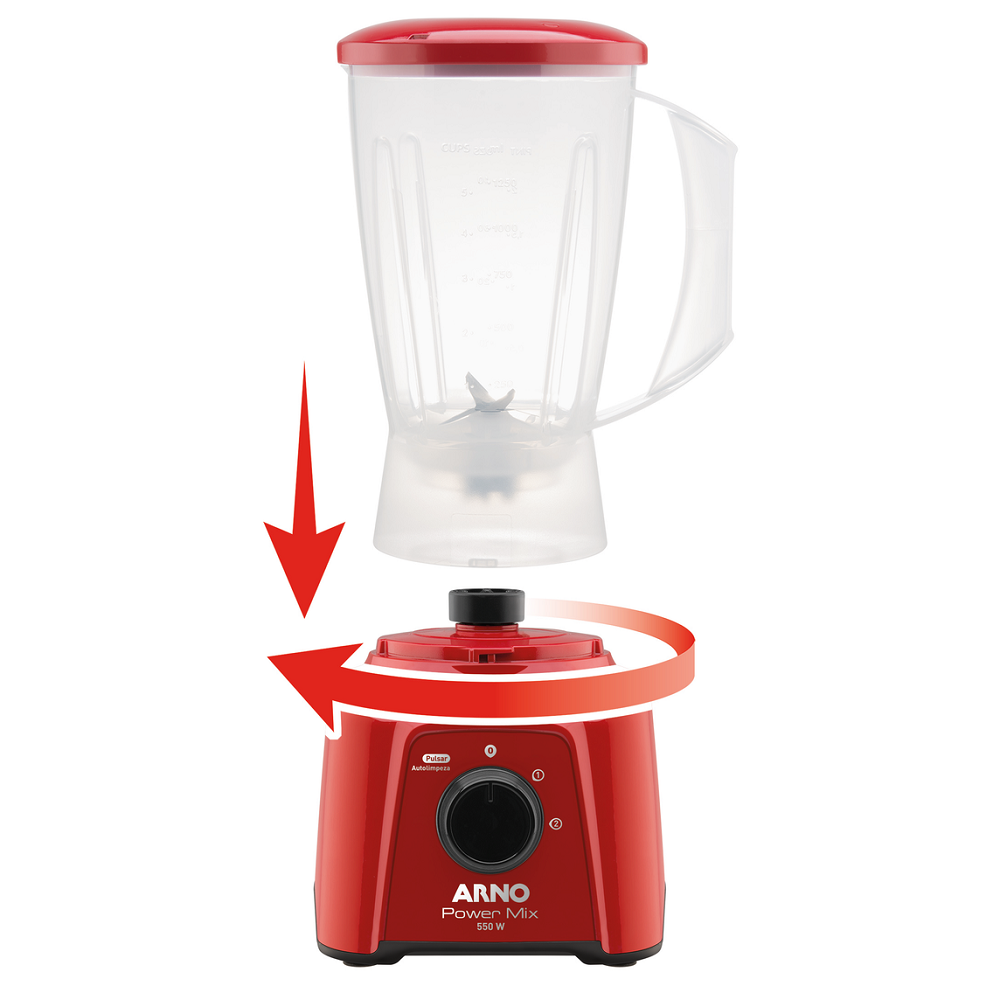 Liquidificador Arno Power Mix LQ11 com 2 Vel 550W 220V, , large image number 2