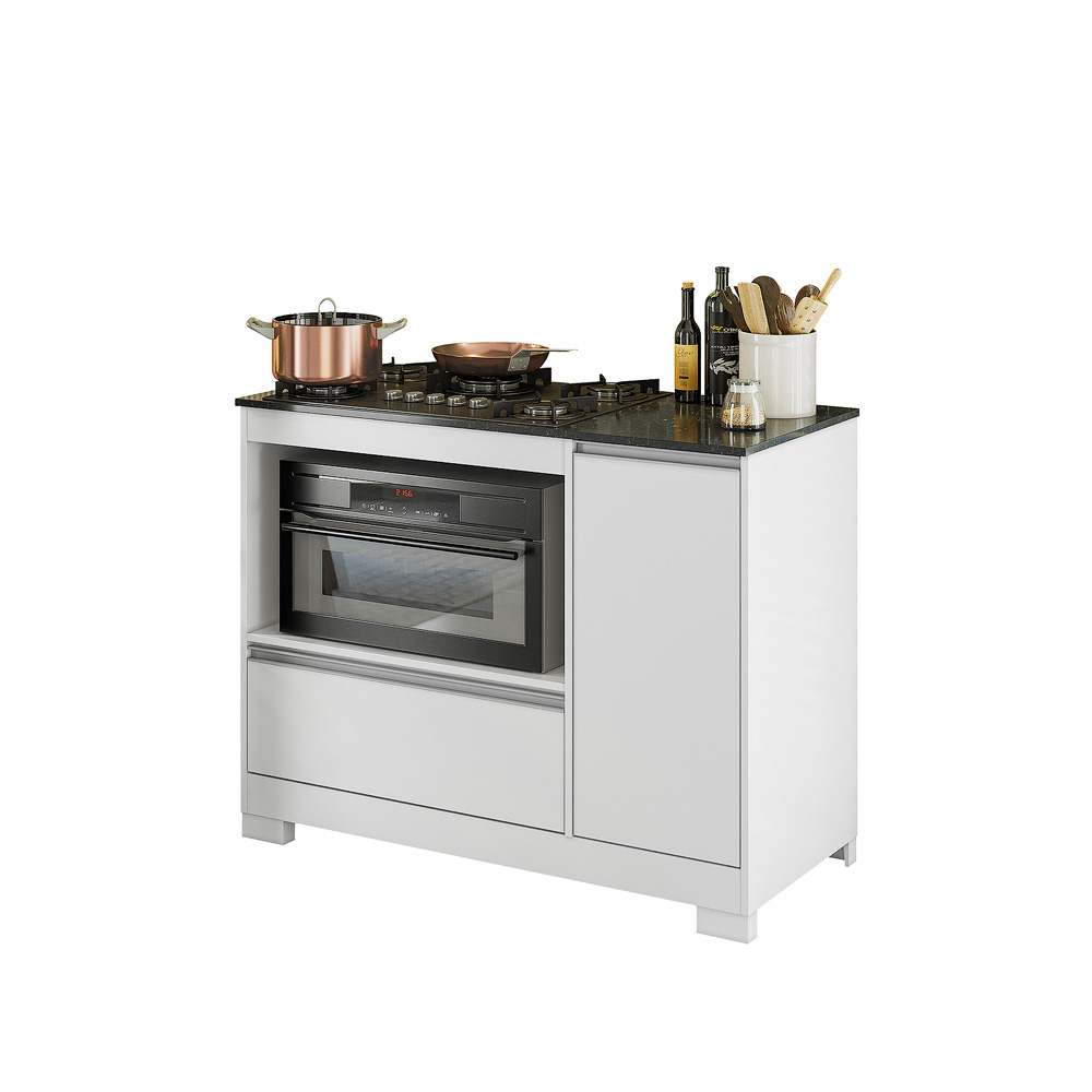 Balcão De Cozinha Para Cooktop E Forno 1 Porta 1 Gaveta Branco NT3050 Notável, , large image number 2