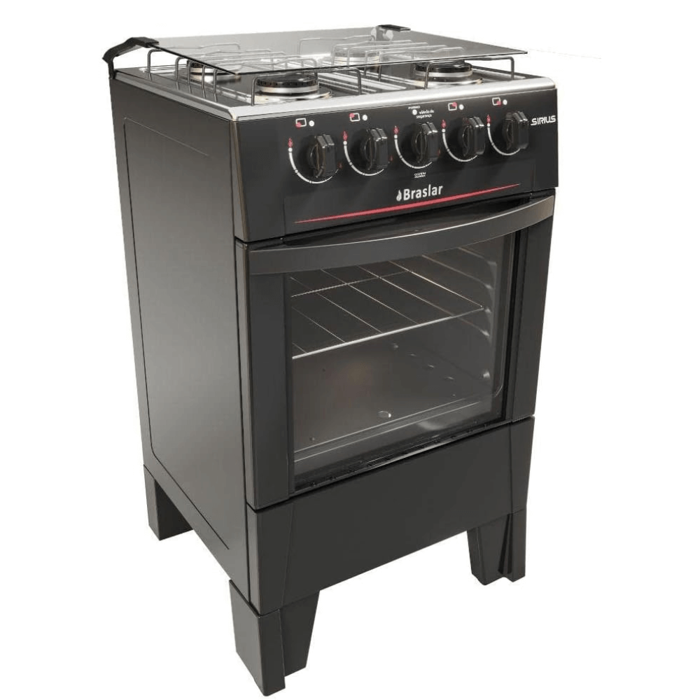 Fogão 4 Bocas Braslar Preto 220V Sirius