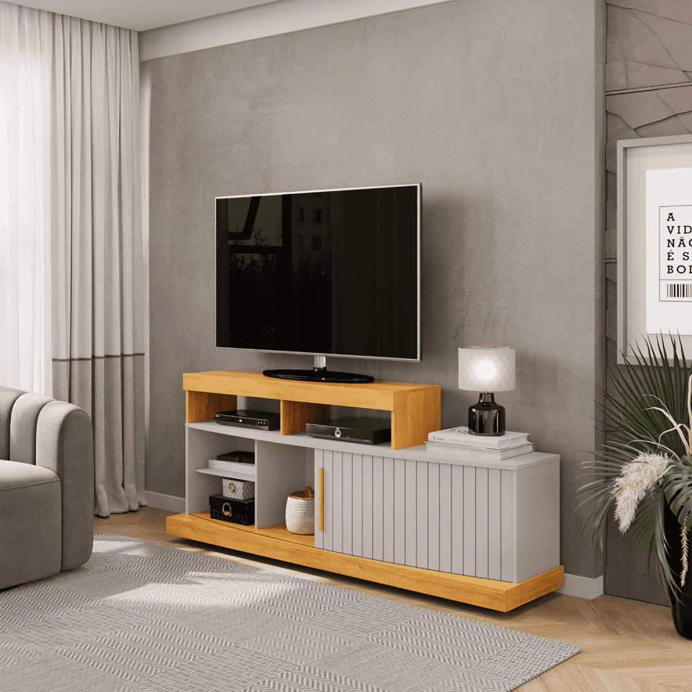 Rack Para Tv At&eacute; 47 Polegadas Cedro/Bali DJ M&oacute;veis Scala, , large image number 2