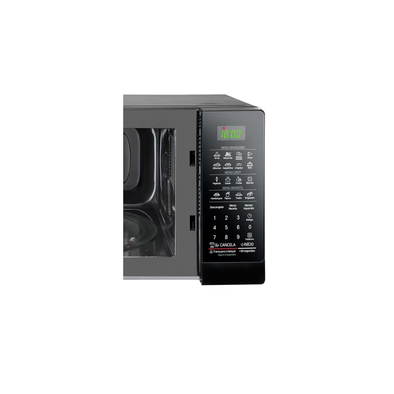 Micro-ondas LG 30 Litros Função Limpa Fácil Preto 220V MS3097, , large image number 4