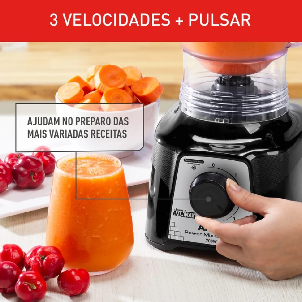 Liquidificador Arno Preto 3 Velocidades + Pulsar 2,4 Litros 700W 220V LQ19, , large image number 5