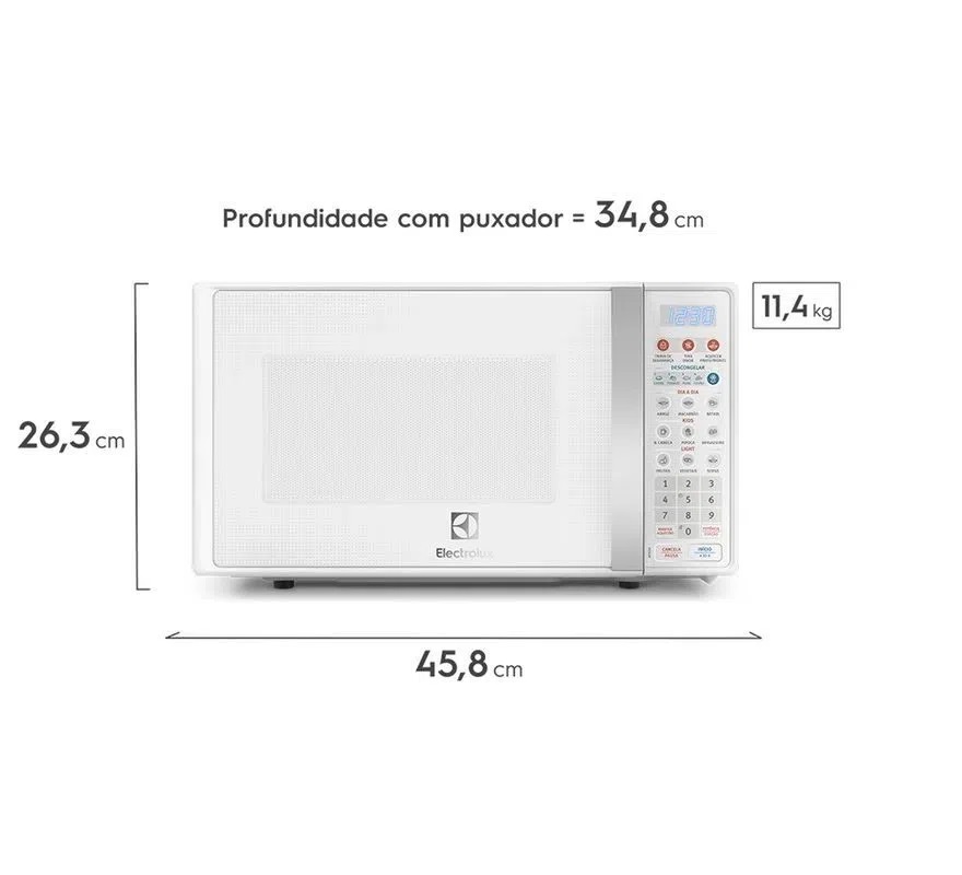 Micro-ondas Electrolux 20 Litros Branco 220V MTO30 , , large image number 4