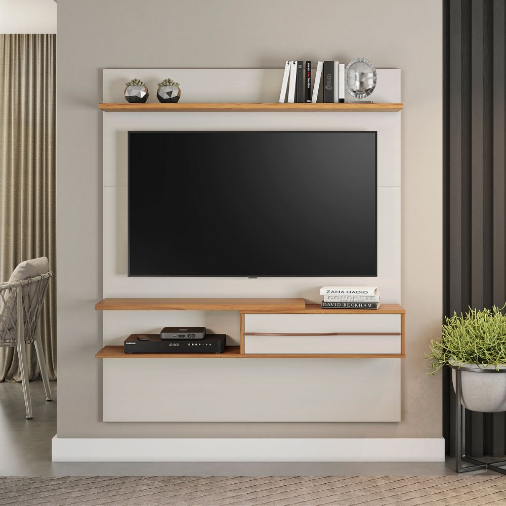 Painel Para TV Até 55 Polegadas Freijó Trend/Off White Notável NT 1155, , large image number 2