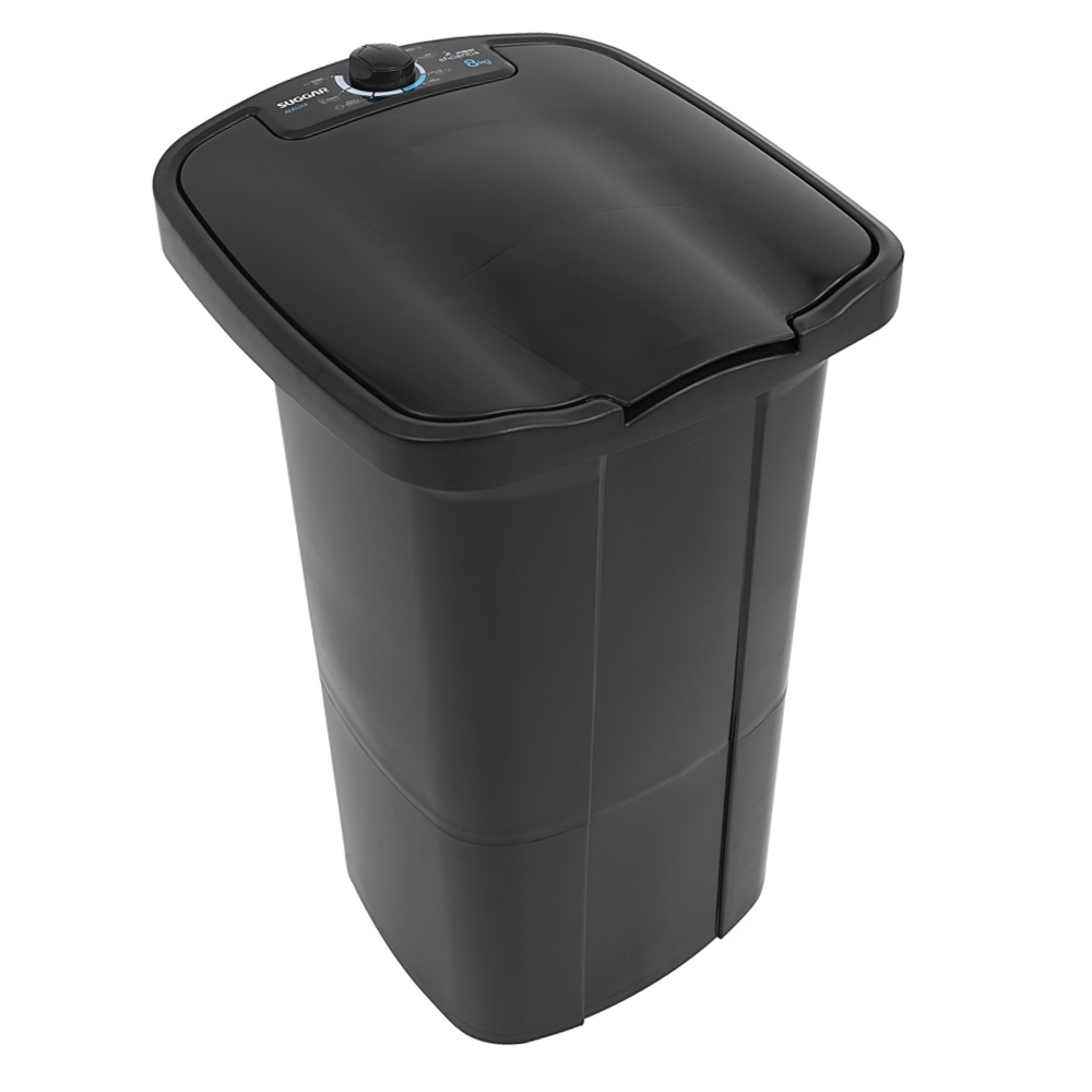 Tanquinho de Lavar Roupas Semi-automático Suggar 8kg 220V Aleluia AL8002PT Preto