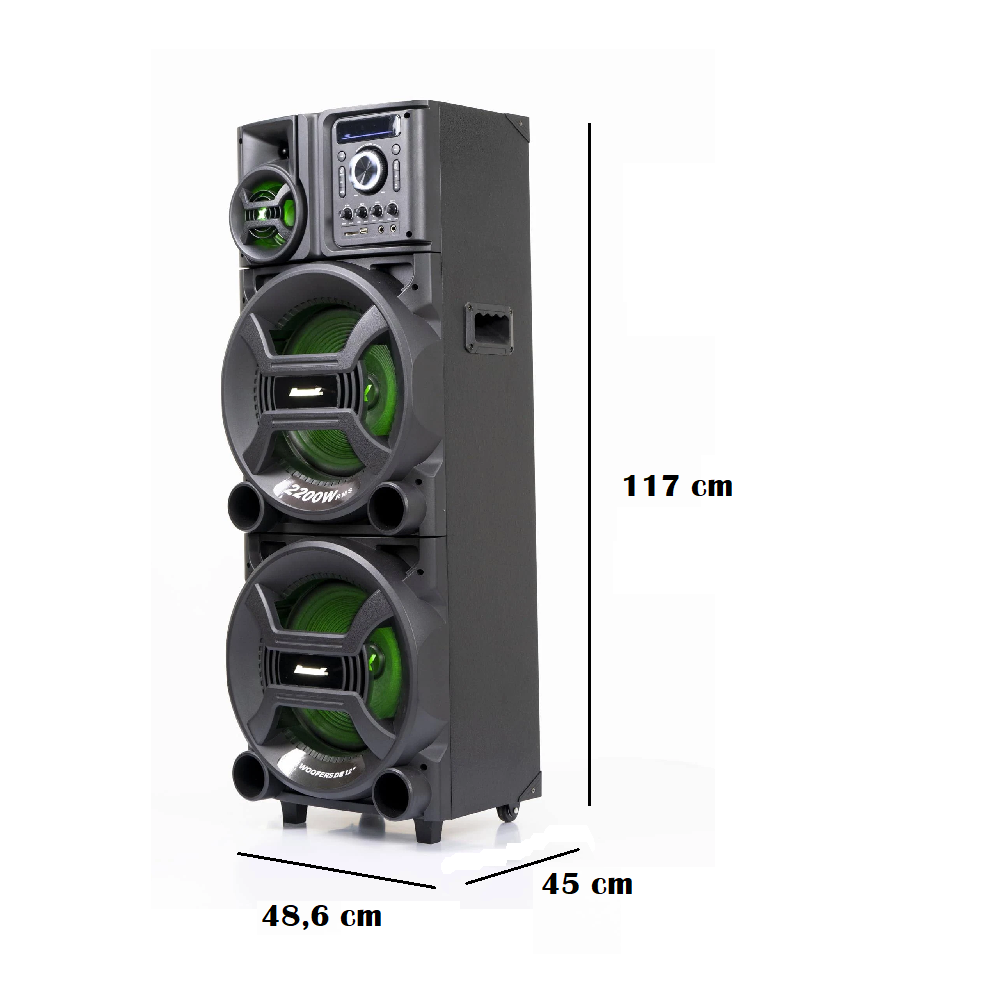 Caixa Amplificada ACA2201 New X 2200W Amvox com LED, , large image number 3