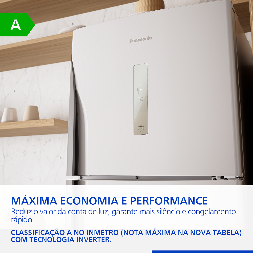 Geladeira Panasonic Frost Free 2 Portas Branca 391L 220V BT44PV3WB Inverter, , large image number 4