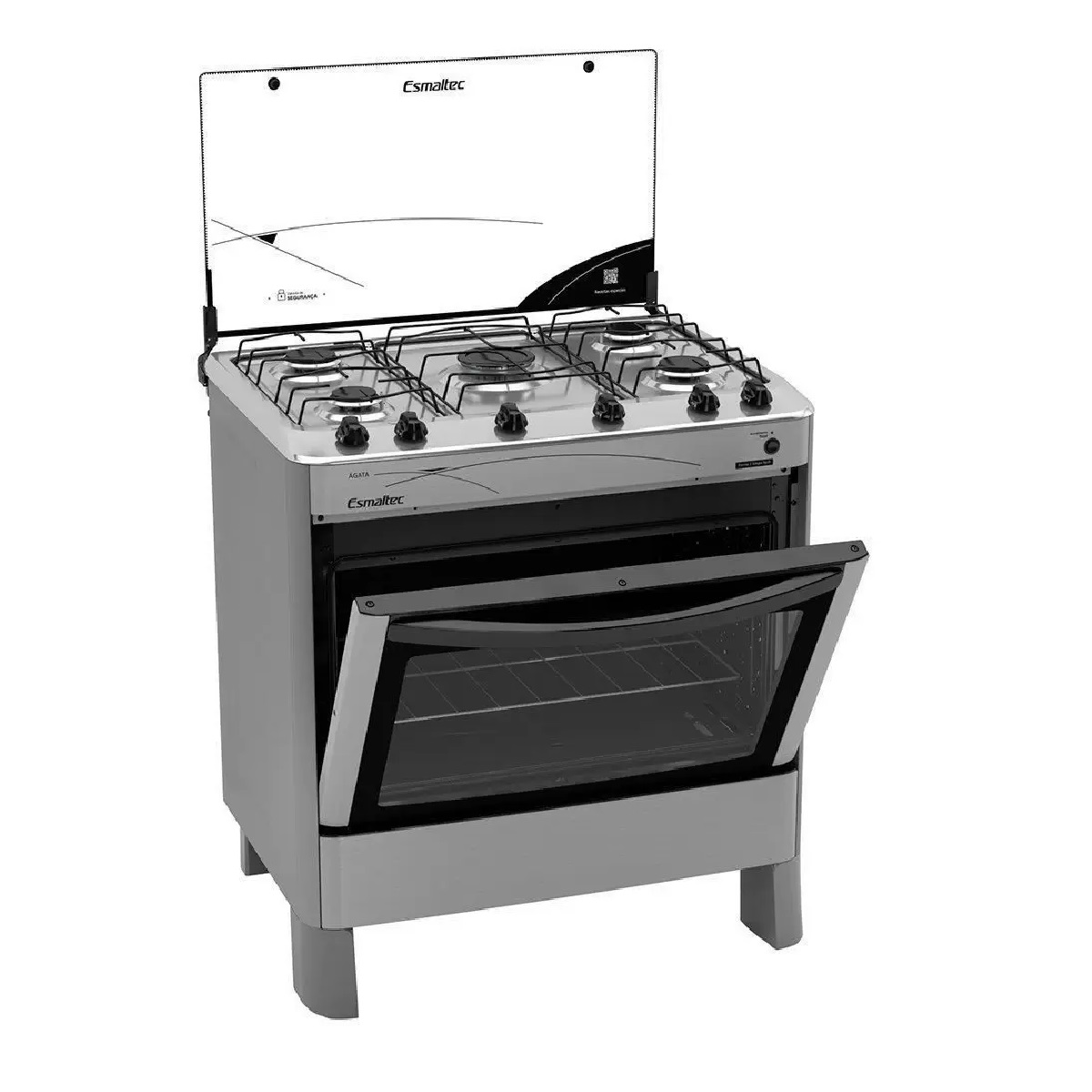 Fogão 5 Bocas Esmaltec Acendimento Automático Inox Bivolt Agata, , large image number 1