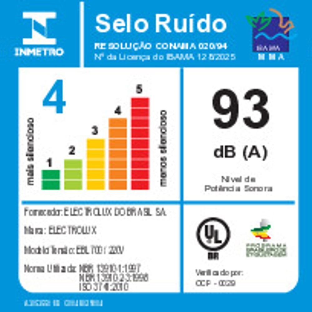Liquidificador Electrolux Preto 3 Velocidades + Pulsar 2,7L Efficient TriForce EBL700 220V 600W, , large image number 9