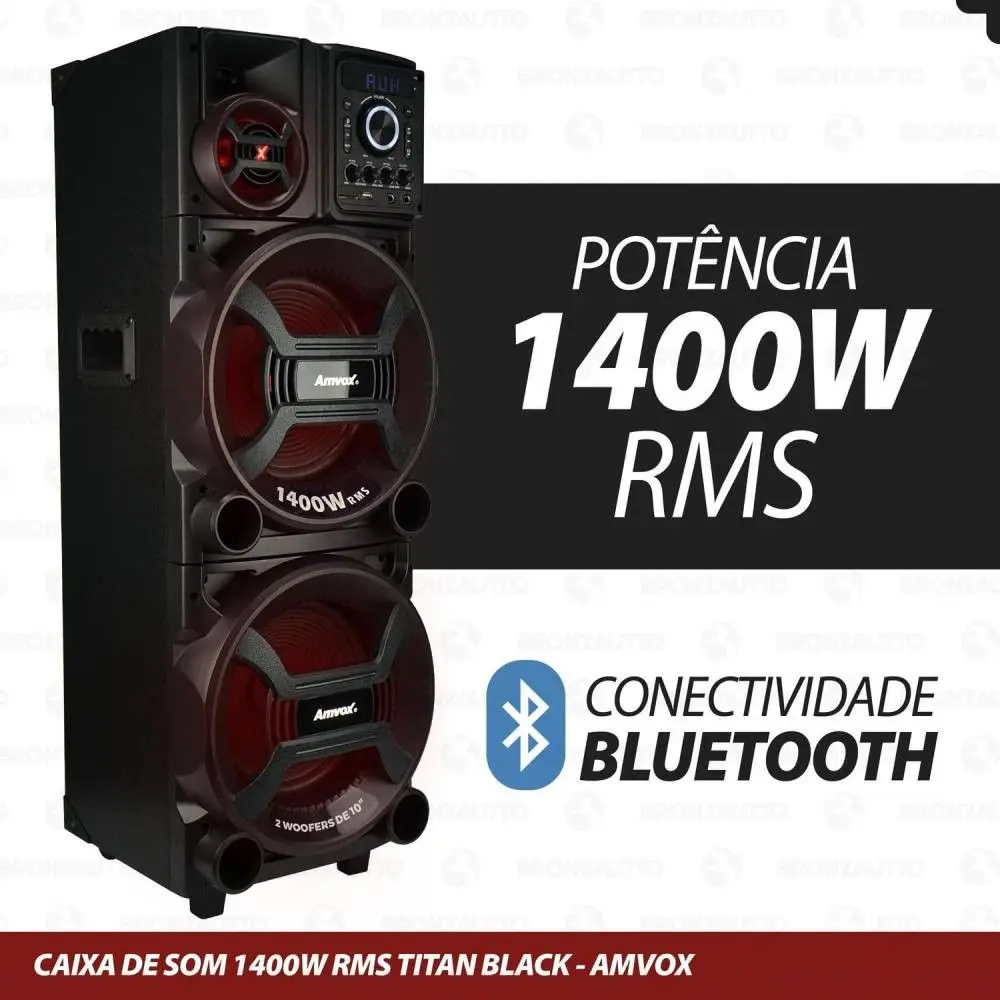Caixa Amplificada ACA1402 Titan Black 1400W Amvox com LED, , large image number 3