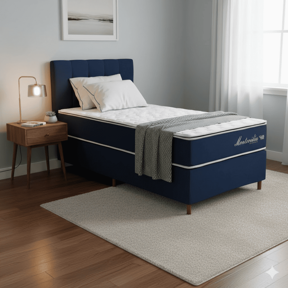 Colch&atilde;o Solteiro Montevideu Espuma D45 Ortop&eacute;dico 88x188x30 cm Caza Nobre, , large image number 1