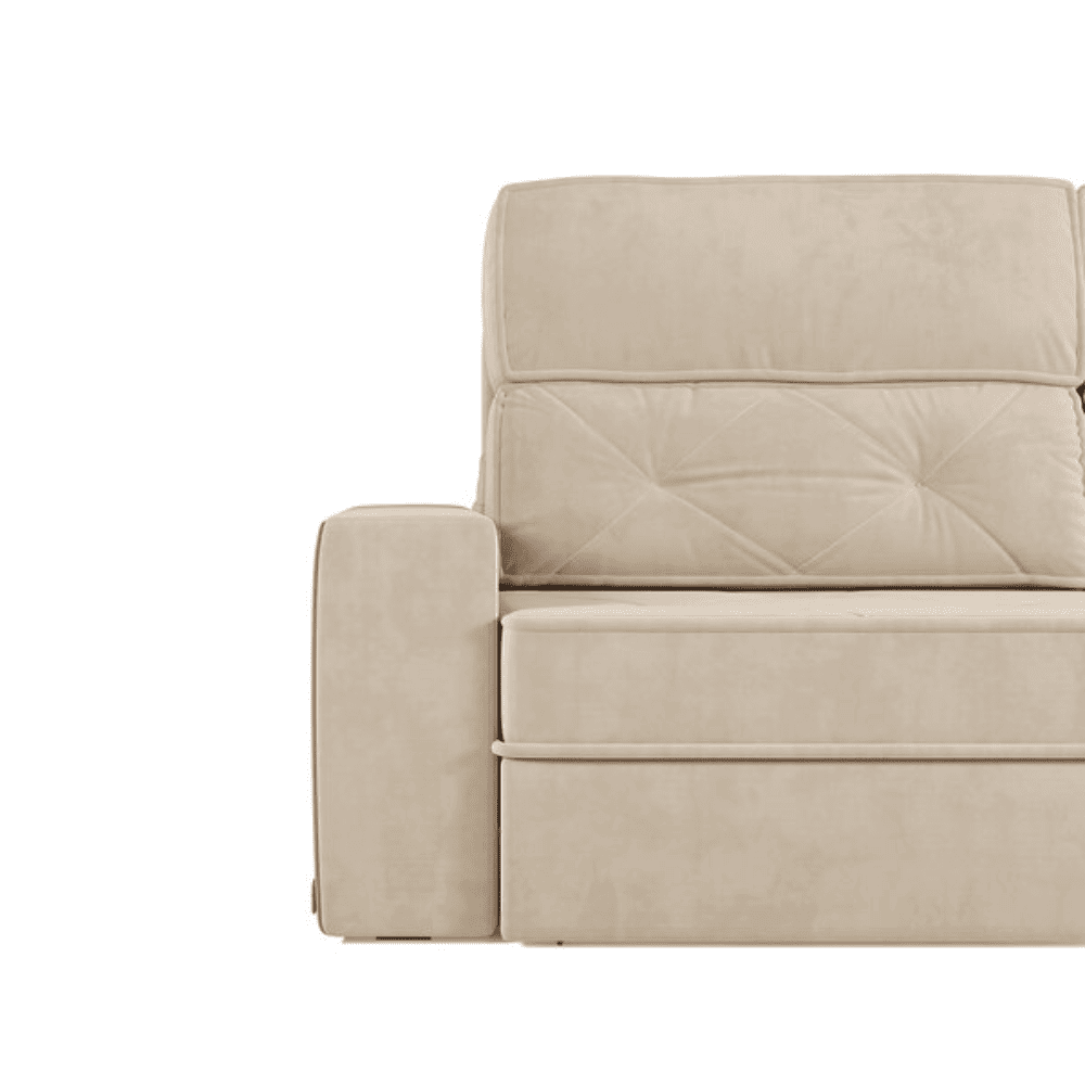 Sof&aacute; 2 Lugares Retr&aacute;til e Reclin&aacute;vel Estrela Arizona, Castor, large image number 4