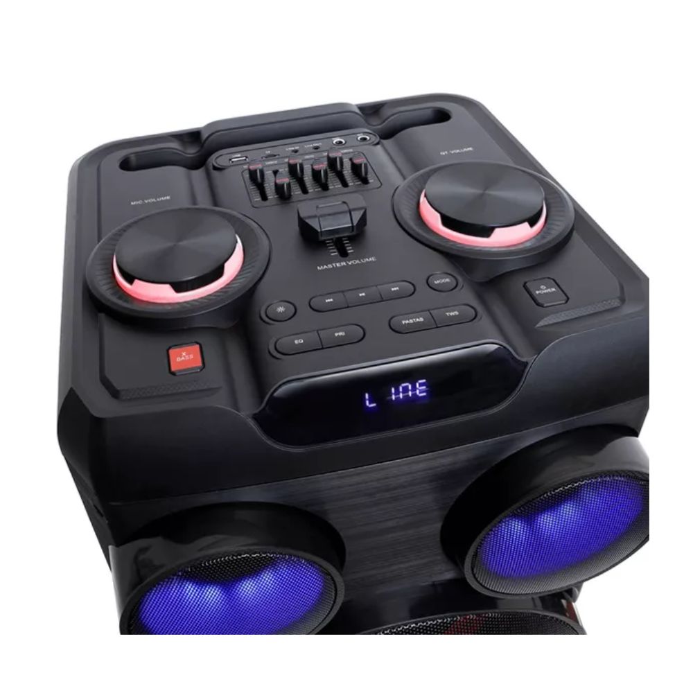 Caixa de Som Torre XT-2212T Polyvox Bluetooth Amplificada Party Leds FM Bivolt, APP, 2500W 	, , large image number 2
