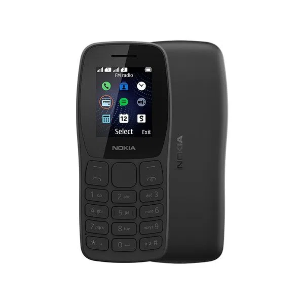 Celular Nokia 105 Preto Com 2 Chips Rádio FM Lanterna, , large image number 0
