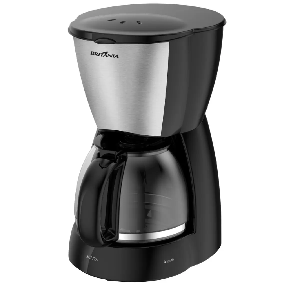 Cafeteira Britânia BCF32A 30 Xícaras Preta 800W 220V, , large image number 1
