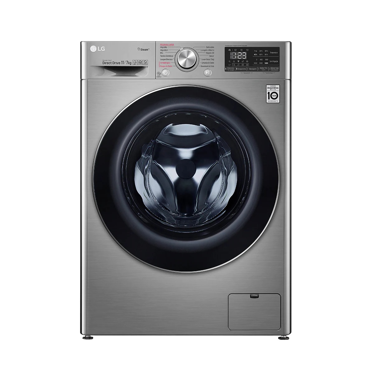 Lava e Seca LG 11kg 220v Thinq VC4 - Aço, , large image number 0