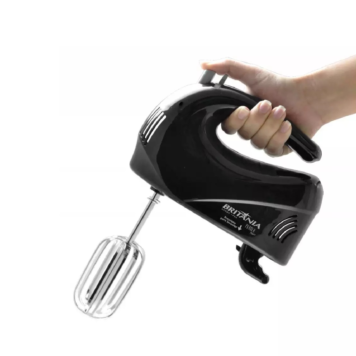 Batedeira Britânia Preta Portátil 2 Tigelas 400W 220V Perola Max, , large image number 1