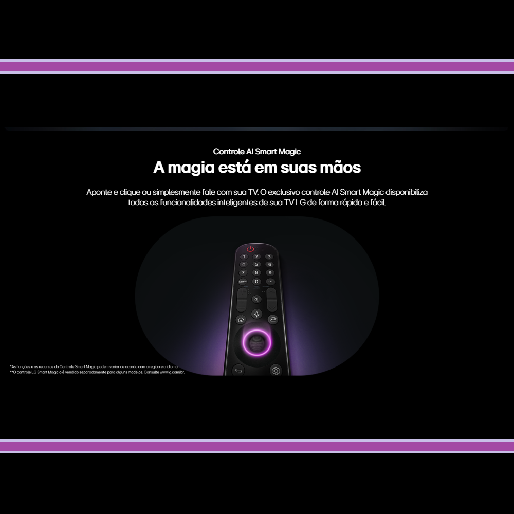 Smart TV 50" LG UHD Processador a5 Ger 7 AI Alexa Controle Smart Magic 50UT8050PSA, , large image number 6