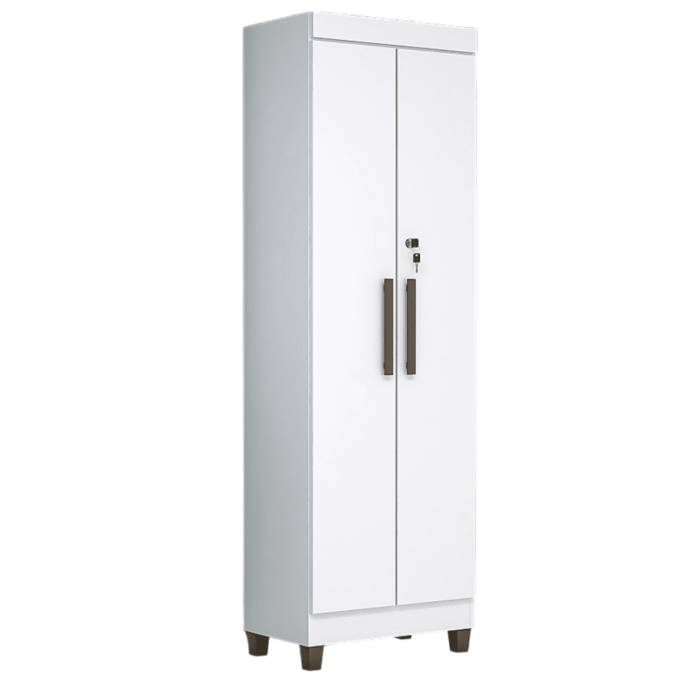 Arm&aacute;rio Multiuso 2 Portas 4 Prateleiras 180x55 cm Berlim Magno Branco, , large image number 0