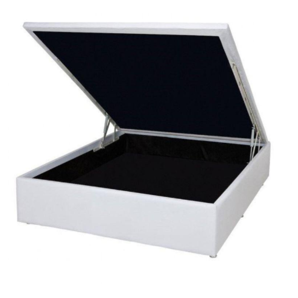 Cama Box Casal com Base Bau Courino D33 Molas Ensacadas Freedom 138x188x74,5 cm Ortobom, , large image number 4