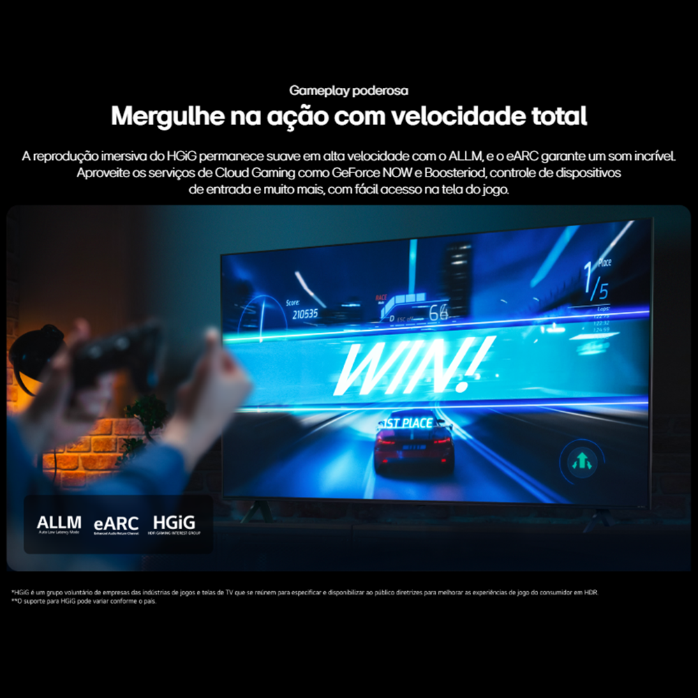 Smart TV 50" LG UHD Processador a5 Ger 7 AI Alexa Controle Smart Magic 50UT8050PSA, , large image number 4