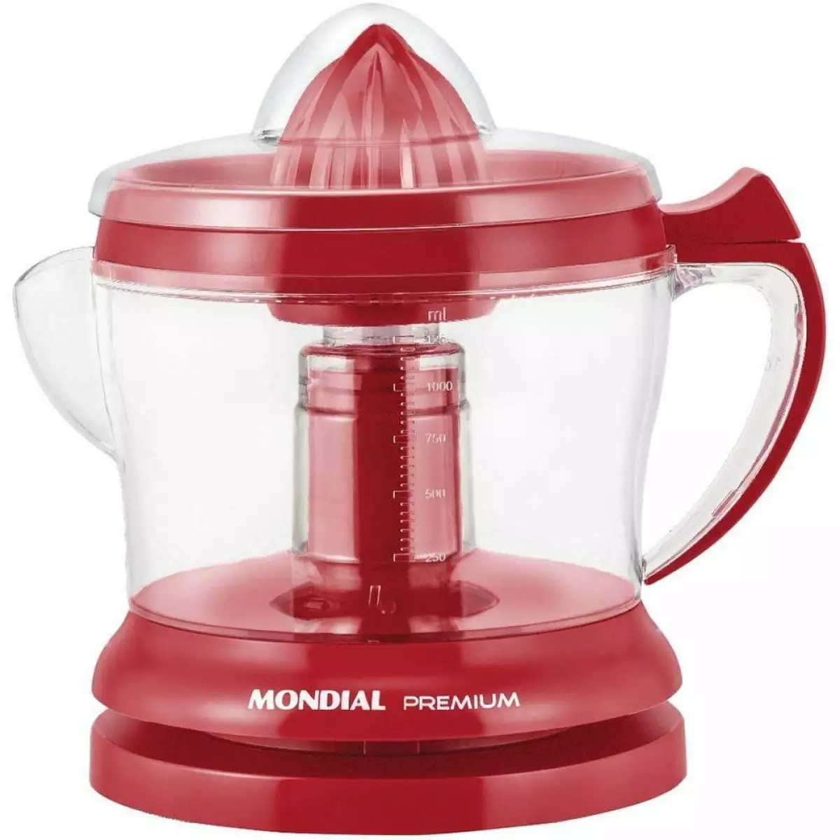 Espremedor de Frutas Elétrico Mondial Preto 1,25L 220V E-02, Vermelho, swatch